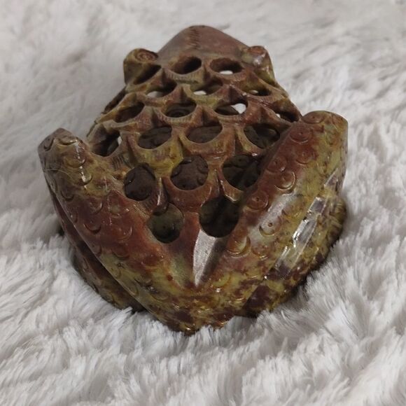 Hand Carved Soapstone With Baby Figurine - Picture 6 of 8